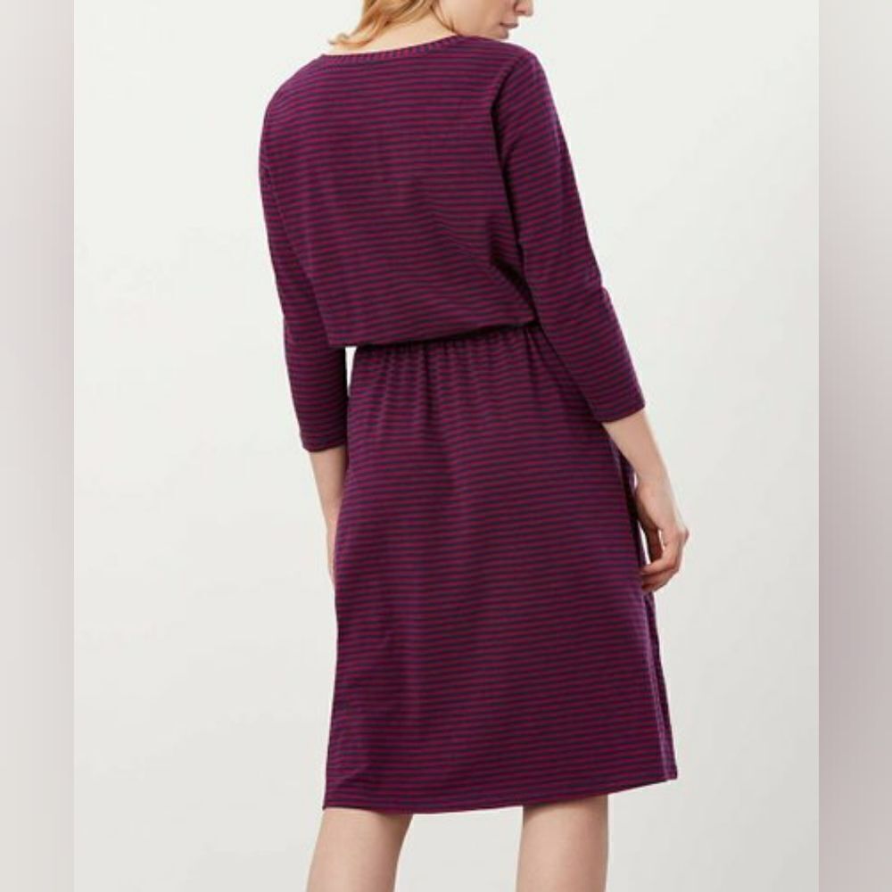 Joules | Three-Quarter Sleeve Blouson Dress sz 12 - Picture 3 of 15